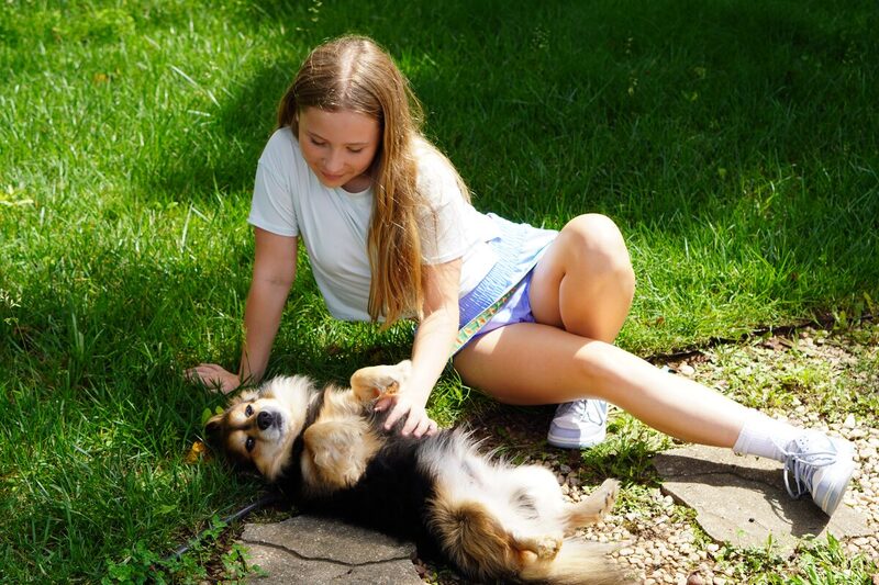 Maddie with Bruno