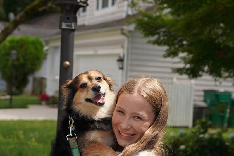 Maddie with Bruno