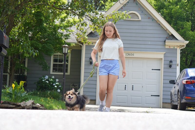 Maddie with Bruno